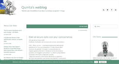 Desktop Screenshot of blog.quintarelli.it